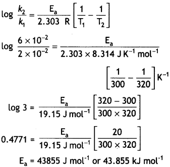 Class 12 Chemistry Important Questions Chapter 4 Chemical Kinetics 29