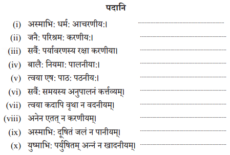 Solutions Class 10 अभ्यासवान् भव भाग 2 Chapter-8 (प्रत्यया:)