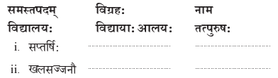 Abhyasvan Bhav Sanskrit Class 9 Solutions Chapter 9 समासाः 1