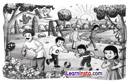 Chitra Varnan in Sanskrit Class 6 with Answers चित्र वर्णन 1