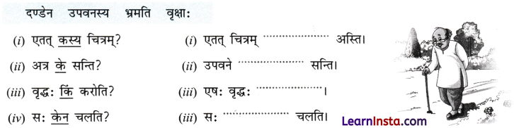 Chitra Varnan in Sanskrit Class 6 with Answers चित्र वर्णन 7