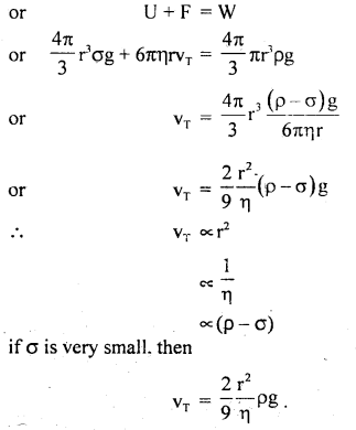 Class 11 Physics Important Questions Chapter 10 Mechanical Properties of Fluids 17