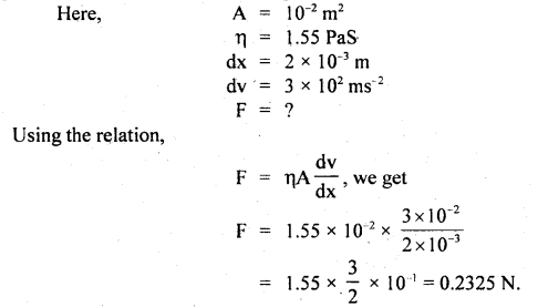 Class 11 Physics Important Questions Chapter 10 Mechanical Properties of Fluids 56