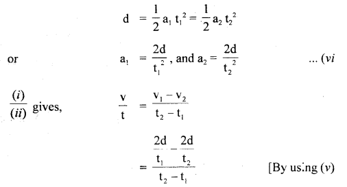 Class 11 Physics Important Questions Chapter 3 Motion in a Straight Line 36