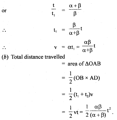 Class 11 Physics Important Questions Chapter 3 Motion in a Straight Line 40