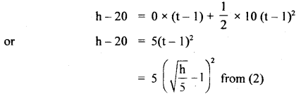 Class 11 Physics Important Questions Chapter 3 Motion in a Straight Line 42