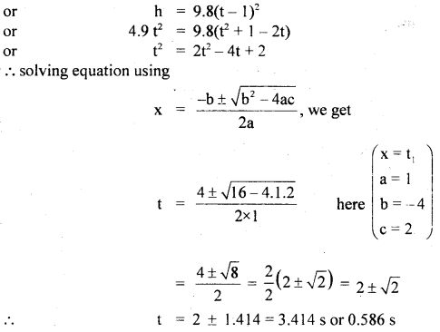 Class 11 Physics Important Questions Chapter 3 Motion in a Straight Line 46