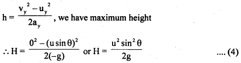 Class 11 Physics Important Questions Chapter 4 Motion in a Plane 45