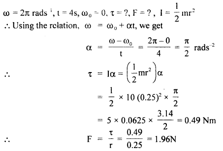 Class 11 Physics Important Questions Chapter 7 System of Particles and Rotational Motion 71