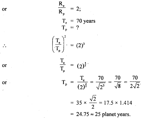 Class 11 Physics Important Questions Chapter 8 Gravitation 2