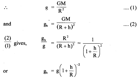 Class 11 Physics Important Questions Chapter 8 Gravitation 39