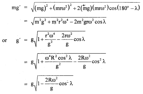 Class 11 Physics Important Questions Chapter 8 Gravitation 46