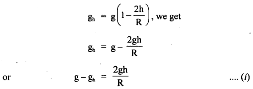 Class 11 Physics Important Questions Chapter 8 Gravitation 51