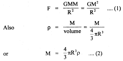 Class 11 Physics Important Questions Chapter 8 Gravitation 6