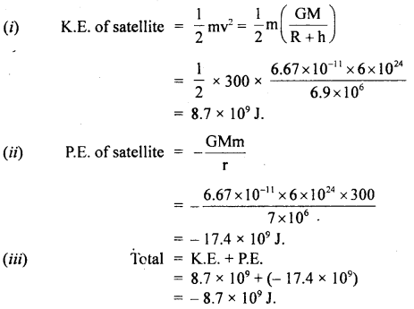 Class 11 Physics Important Questions Chapter 8 Gravitation 67