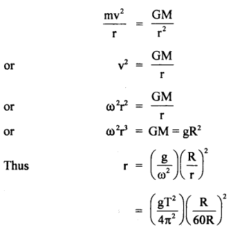 Class 11 Physics Important Questions Chapter 8 Gravitation 71