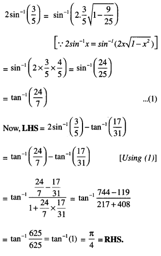 Class 12 Maths Important Questions Chapter 2 Inverse Trigonometric Functions 18