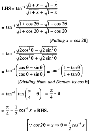 Class 12 Maths Important Questions Chapter 2 Inverse Trigonometric Functions 45