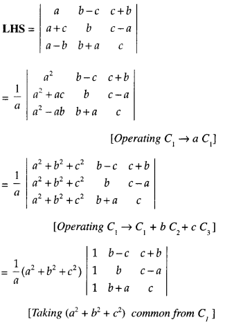 Class 12 Maths Important Questions Chapter 4 Determinants 10