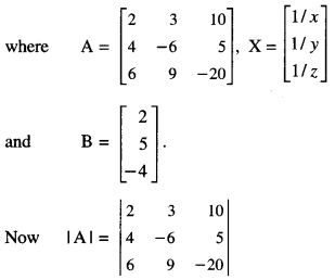 Class 12 Maths Important Questions Chapter 4 Determinants 58