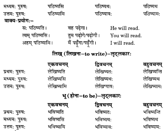 Class 6 Sanskrit Grammar Book Solutions क्रियापदानि तथा धातुरूपाणि 11