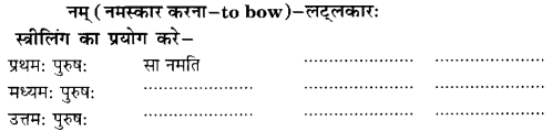Class 6 Sanskrit Grammar Book Solutions क्रियापदानि तथा धातुरूपाणि 16