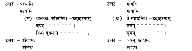 Class 6 Sanskrit Grammar Book Solutions क्रियापदानि तथा धातुरूपाणि 19