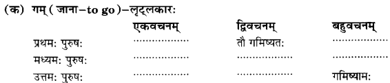 Class 6 Sanskrit Grammar Book Solutions क्रियापदानि तथा धातुरूपाणि 20