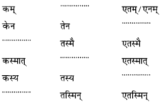 Class 6 Sanskrit Grammar Book Solutions सर्वनाम शब्द-रूपाणि तथा वाक्यप्रयोगः 5
