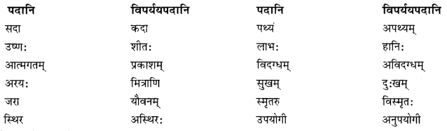 NCERT Solutions for Class 10 Sanskrit Shemushi Chapter 3 व्यायामः सर्वदा पथ्यः Additional Q7.1