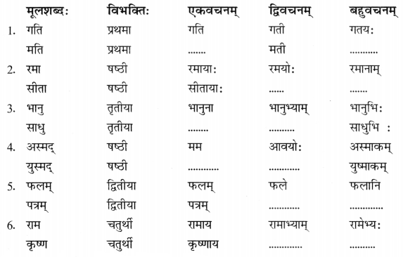CBSE Class 7 Sanskrit Sample Paper Set 2 Q6