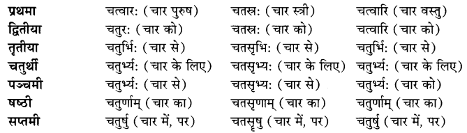 Class 7 Sanskrit Grammar Book Solutions संख्यावाचक-शब्दाः 5