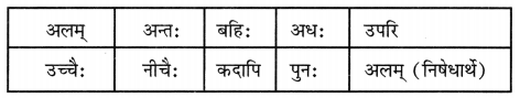 Class 8 Sanskrit Grammar Book Solutions अव्यय-प्रकरणम्