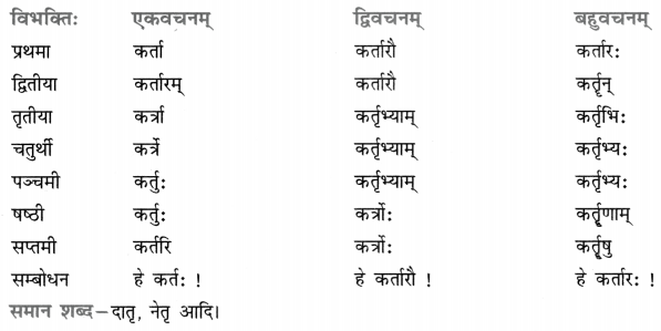 Class 8 Sanskrit Grammar Book Solutions शब्द-रूपाणि 17