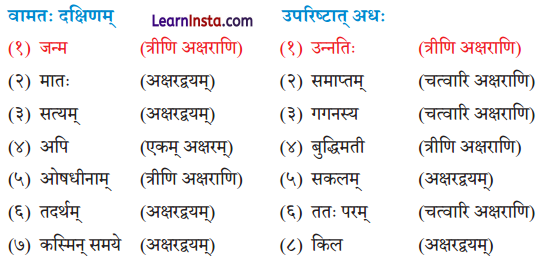 NCERT Class 7 Sanskrit Chapter 9 Question Answer Solutions अन्नाद् भवन्ति भूतानि Q5.1