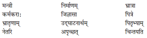 NCERT Solutions for Class 7 Sanskrit Chapter 14 अनारिकायाः जिज्ञासा 1