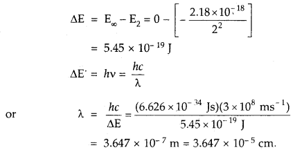 Structure of Atom Chemistry Class 11 Important Extra Questions Chemistry 20