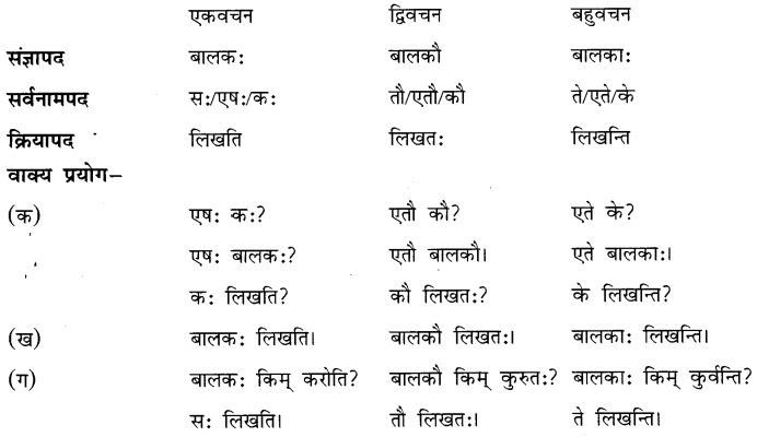 शब्द परिचयः 1 Summary Notes Class 6 Sanskrit Chapter 1.1