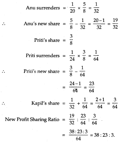 Reconstitution of Partnership Firm Admission of a Partner Class 12 Notes Accountancy 4