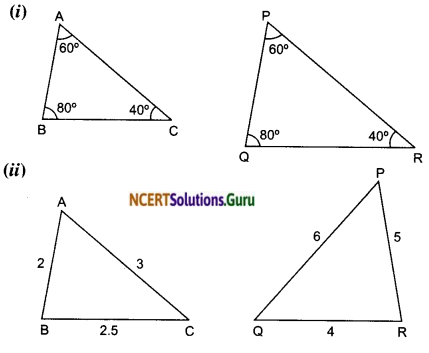 NCERT Solutions for Class 10 Maths Chapter 6 Triangles Ex 6.3 1