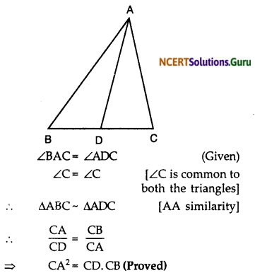 NCERT Solutions for Class 10 Maths Chapter 6 Triangles Ex 6.3 22