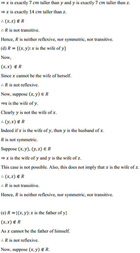 NCERT Solutions for Class 12 Maths Chapter 1 Relations and Functions Ex 1.1 5