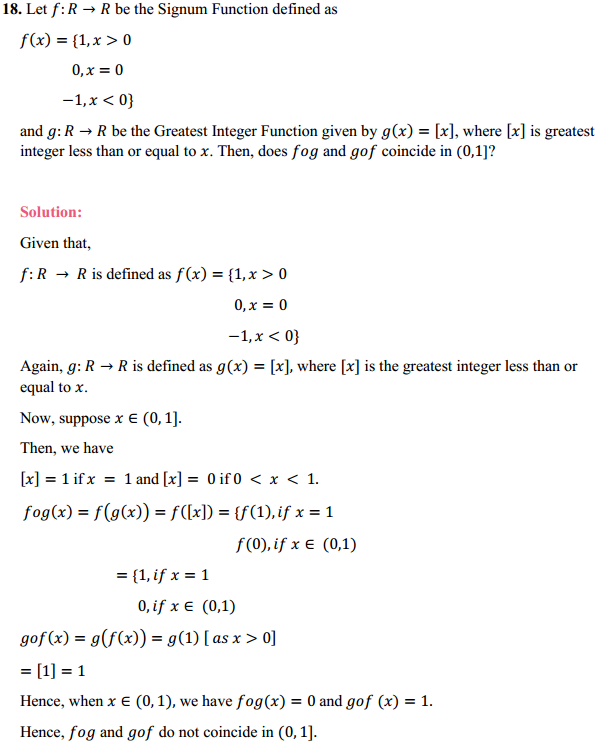 relation and function class 12 extra questions