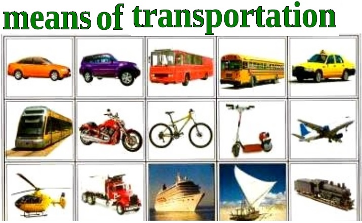 Different Types Of Transportation