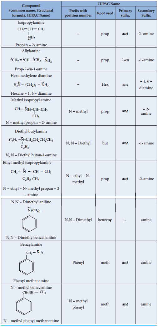 Amines - Classification img 2