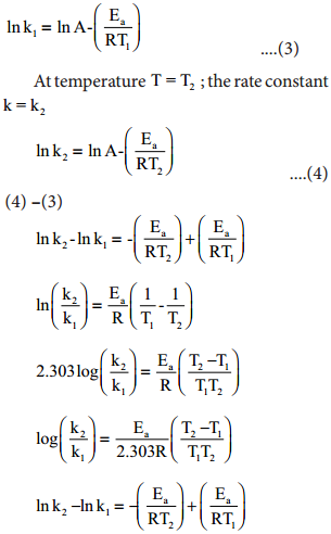 Arrhenius Equation - The Effect of Temperature on Reaction Rate img 2