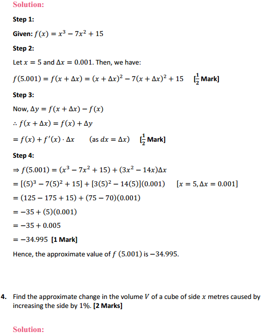 Class 12 Maths NCERT Solutions Chapter 6 Application of Derivatives Ex 6.4 26