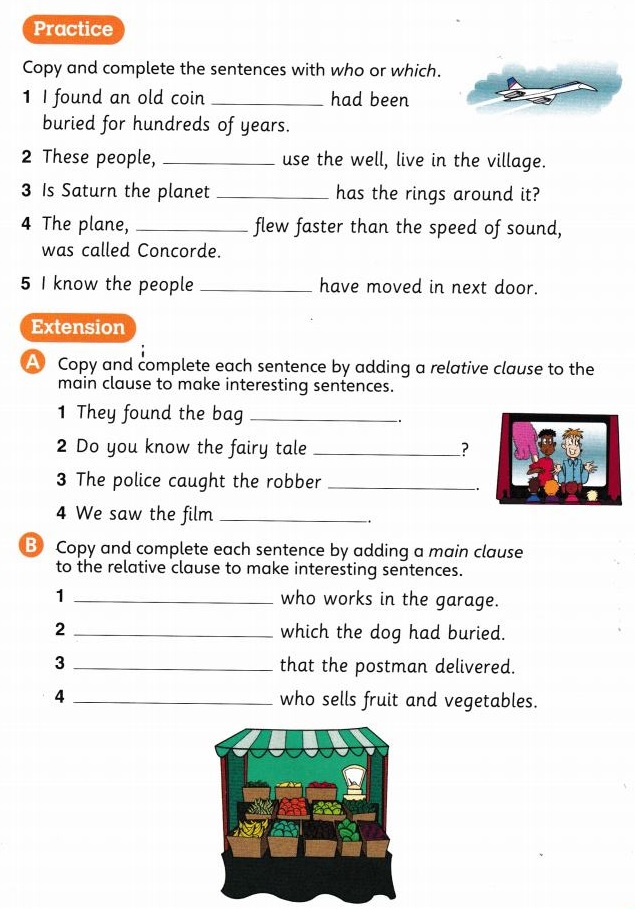 Gap Filling Clauses Class 11