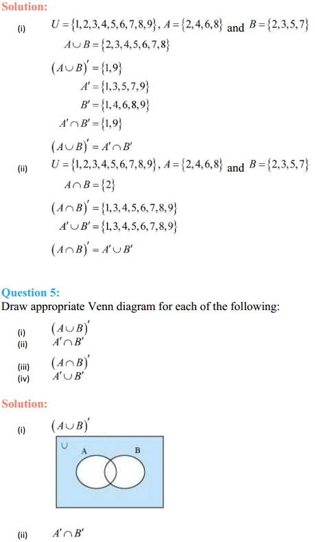 NCERT Solutions for Class 11 Maths Chapter 1 Sets Ex 1.5 3