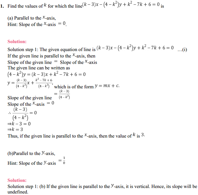 NCERT Solutions for Class 11 Maths Chapter 10 Straight Lines Miscellaneous Exercise 1